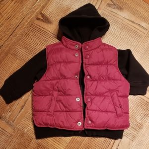 Old Navy infant sweatshirt with vest, size 12/18 mos